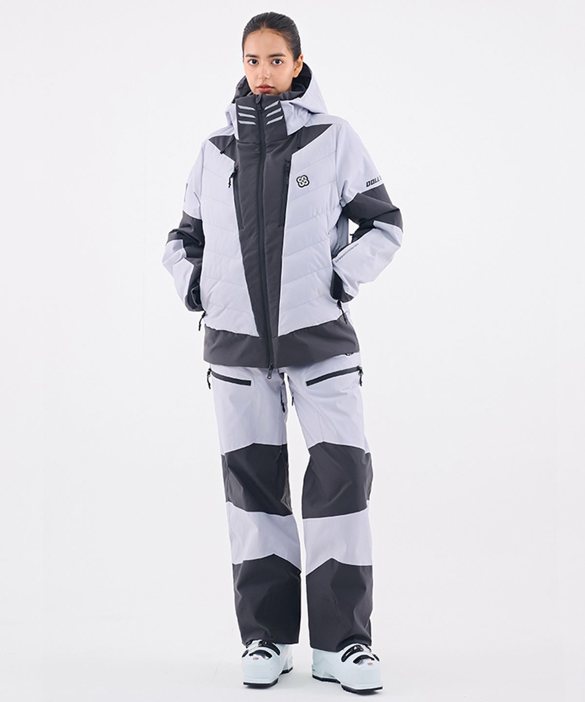 돌아우터웨어(DOLL OUTERWEAR) 2526 눅 스키 자켓&팬츠 세트 D.GRAY 남녀공용