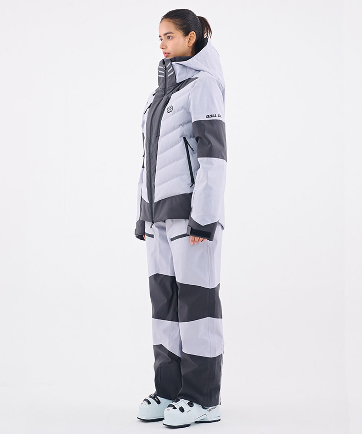 돌아우터웨어(DOLL OUTERWEAR) 2526 눅 스키 자켓&팬츠 세트 D.GRAY 남녀공용