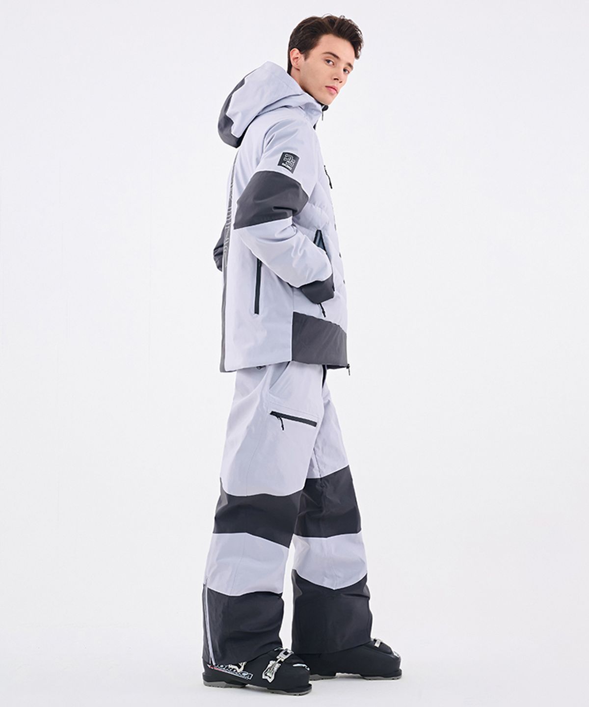 돌아우터웨어(DOLL OUTERWEAR) 2526 눅 스키 자켓&팬츠 세트 D.GRAY 남녀공용