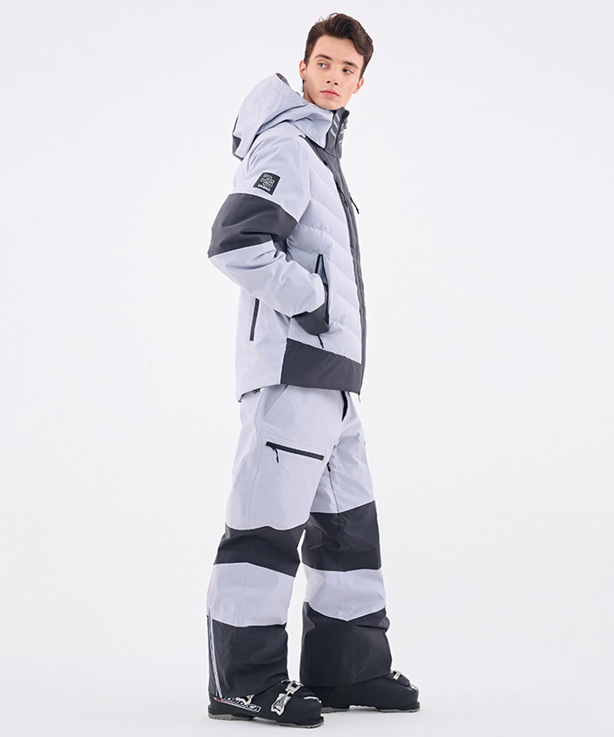돌아우터웨어(DOLL OUTERWEAR) 2526 눅 스키 자켓&팬츠 세트 D.GRAY 남녀공용