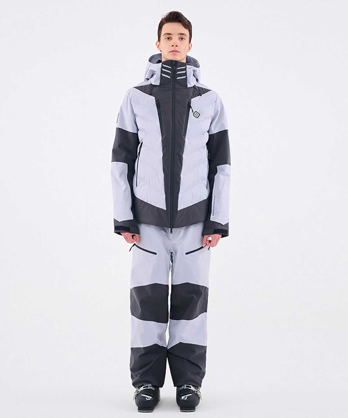 돌아우터웨어(DOLL OUTERWEAR) 2526 눅 스키 자켓&팬츠 세트 D.GRAY 남녀공용