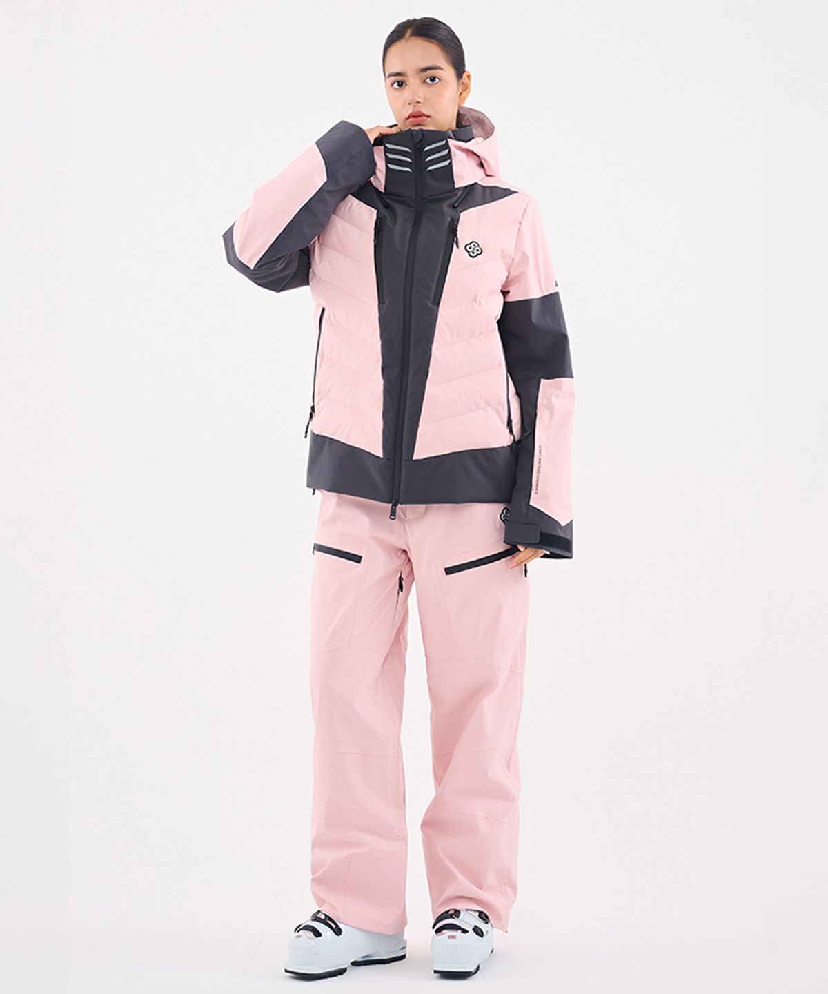 돌아우터웨어(DOLL OUTERWEAR) 2526 눅 스키 자켓&팬츠 세트 PINK 남녀공용