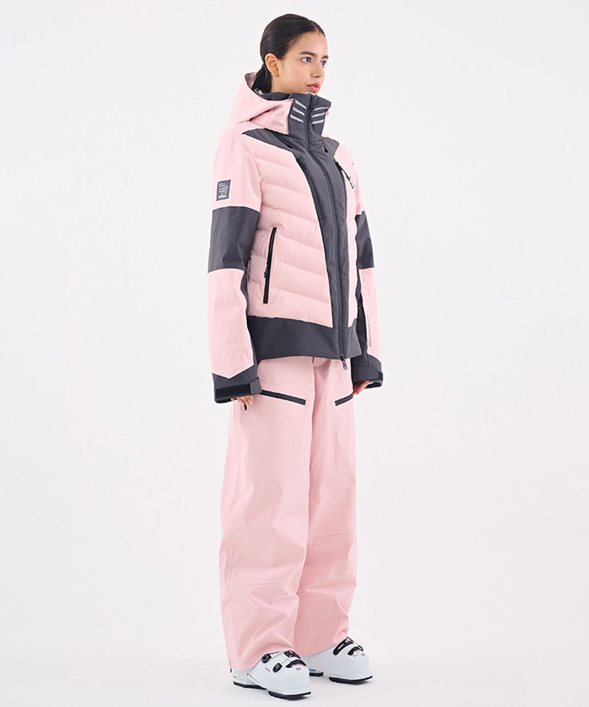 돌아우터웨어(DOLL OUTERWEAR) 2526 눅 스키 자켓&팬츠 세트 PINK 남녀공용