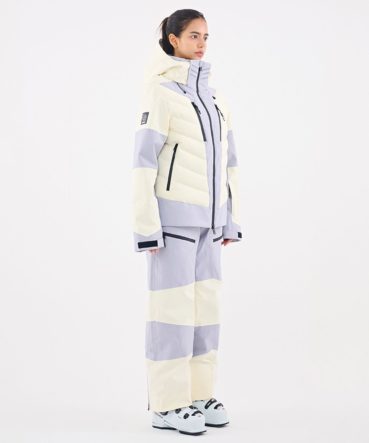 돌아우터웨어(DOLL OUTERWEAR) 2526 눅 스키 자켓&팬츠 세트 IVORY 남녀공용