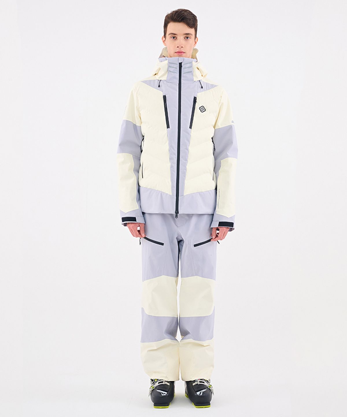 돌아우터웨어(DOLL OUTERWEAR) 2526 눅 스키 자켓&팬츠 세트 IVORY 남녀공용