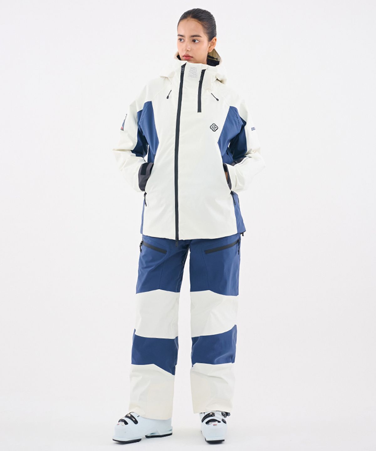돌아우터웨어(DOLL OUTERWEAR) 2526 오쓰 스키 자켓&팬츠 세트 NAVY 남녀공용