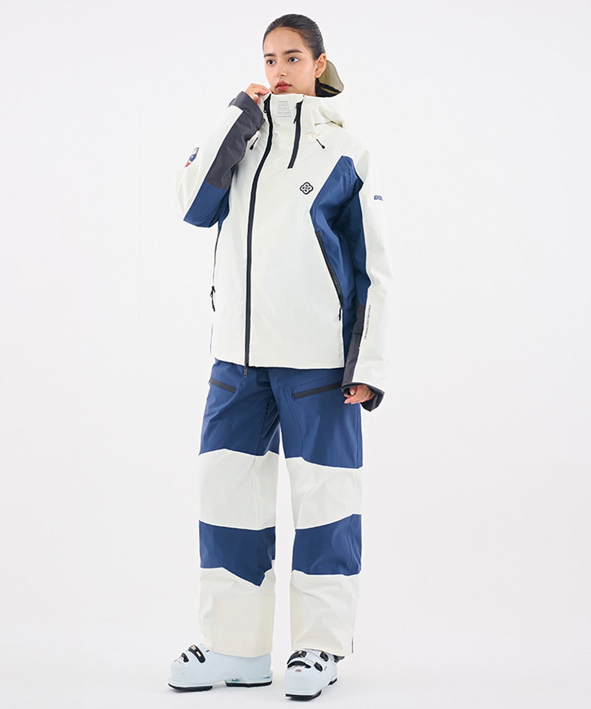 돌아우터웨어(DOLL OUTERWEAR) 2526 오쓰 스키 자켓&팬츠 세트 NAVY 남녀공용