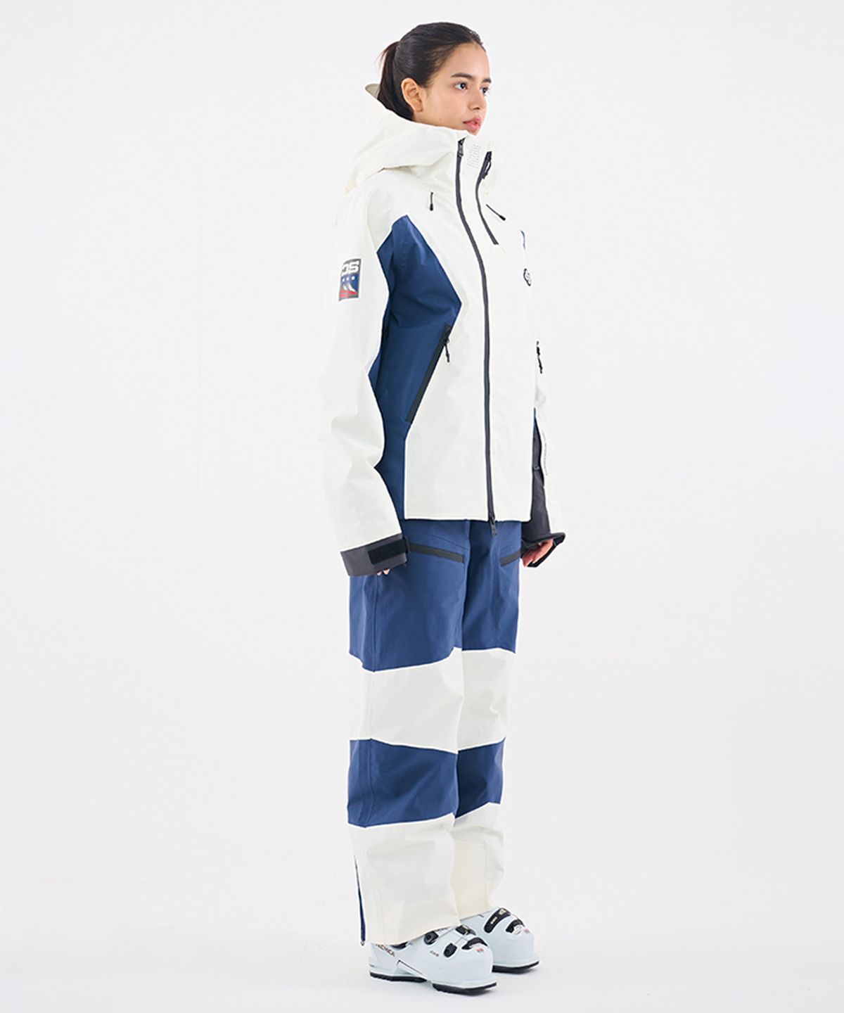 돌아우터웨어(DOLL OUTERWEAR) 2526 오쓰 스키 자켓&팬츠 세트 NAVY 남녀공용
