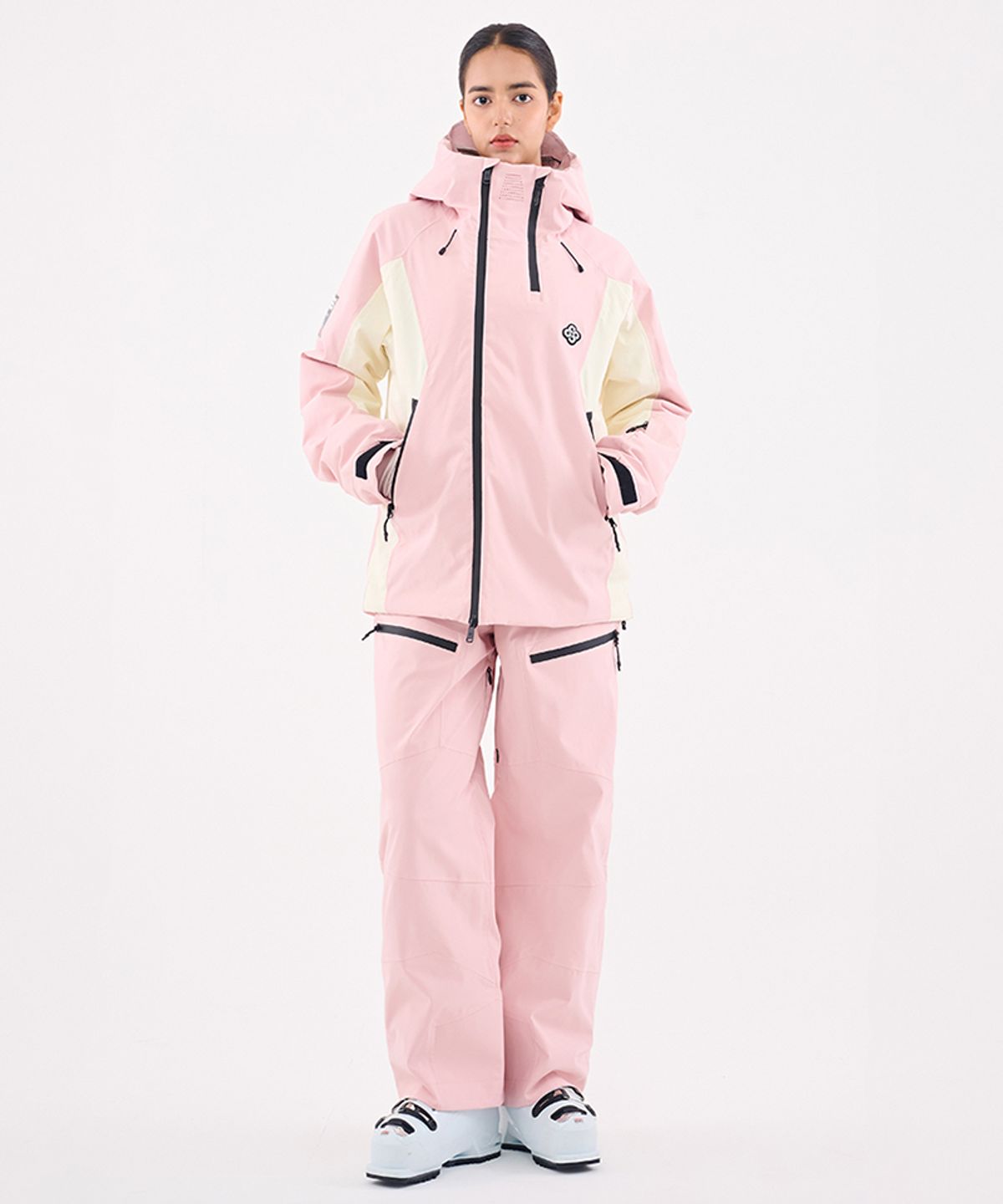 돌아우터웨어(DOLL OUTERWEAR) 2526 오쓰 스키 자켓&팬츠 세트 PINK 남녀공용