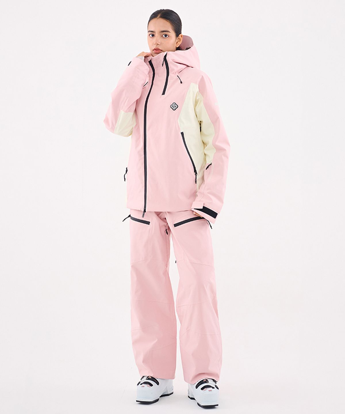 돌아우터웨어(DOLL OUTERWEAR) 2526 오쓰 스키 자켓&팬츠 세트 PINK 남녀공용
