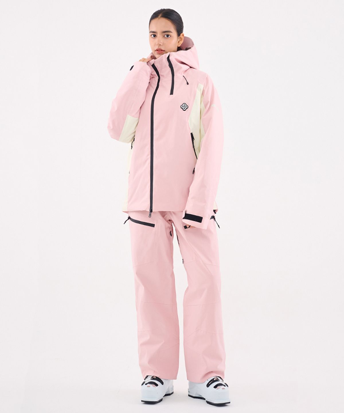돌아우터웨어(DOLL OUTERWEAR) 2526 오쓰 스키 자켓&팬츠 세트 PINK 남녀공용