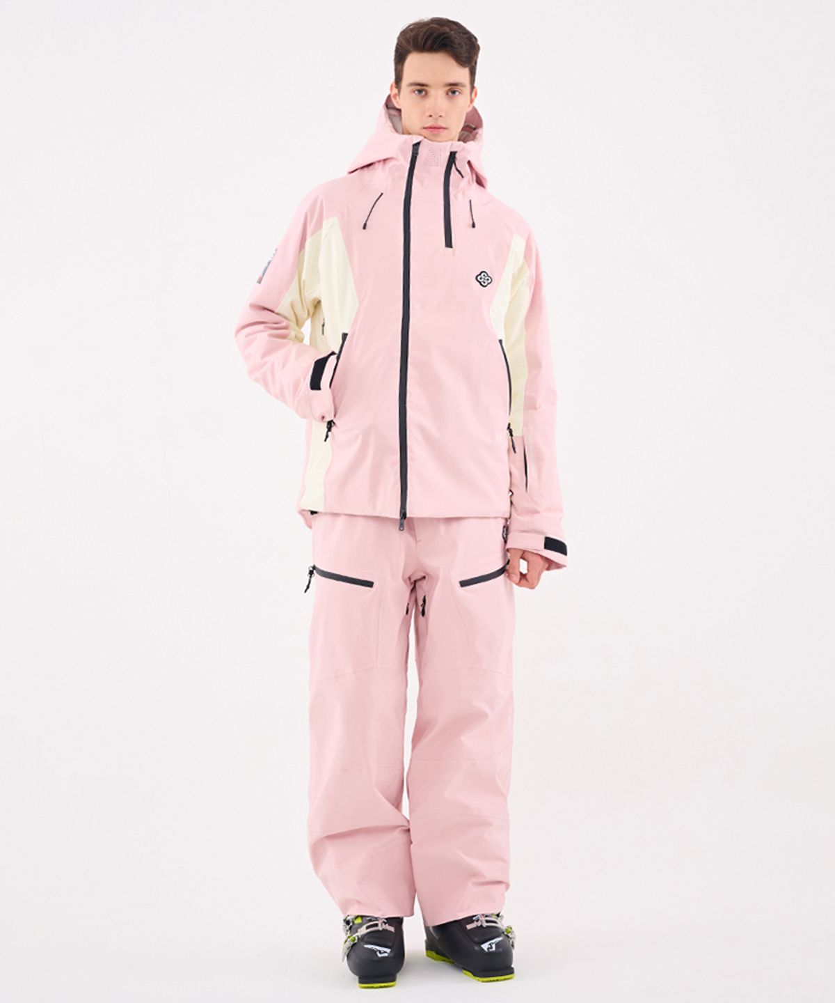 돌아우터웨어(DOLL OUTERWEAR) 2526 오쓰 스키 자켓&팬츠 세트 PINK 남녀공용