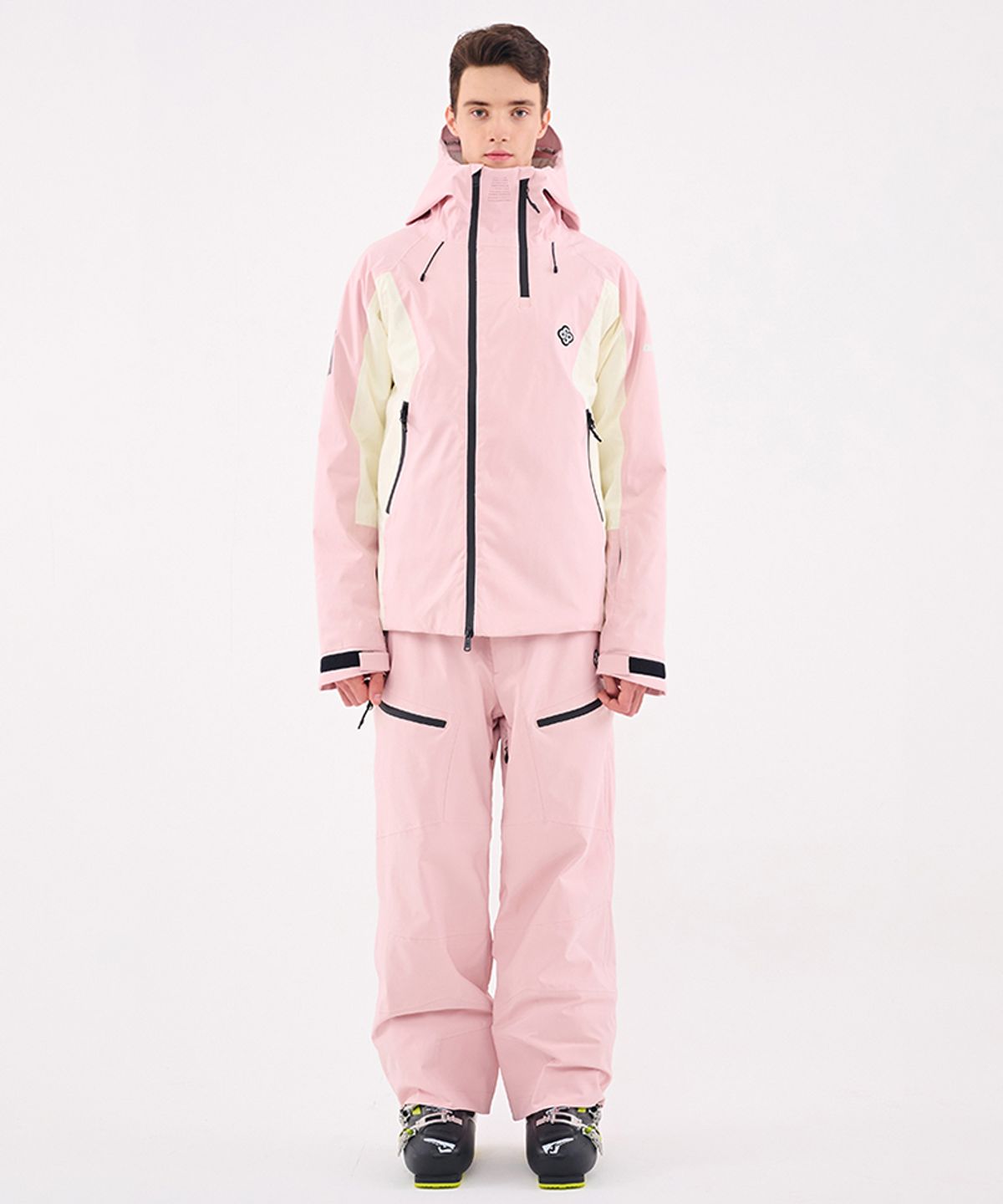 돌아우터웨어(DOLL OUTERWEAR) 2526 오쓰 스키 자켓&팬츠 세트 PINK 남녀공용