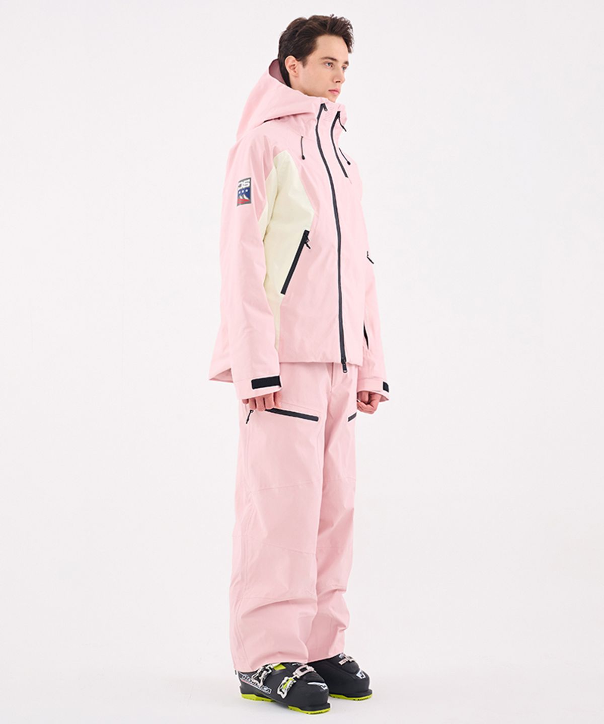 돌아우터웨어(DOLL OUTERWEAR) 2526 오쓰 스키 자켓&팬츠 세트 PINK 남녀공용