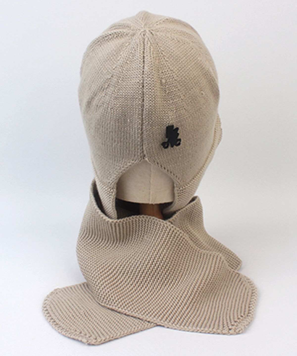 유니버셜 케미스트리(UNIVERSAL CHEMISTRY) Wool Beige Brim Muffler Beanie 머플러비니
