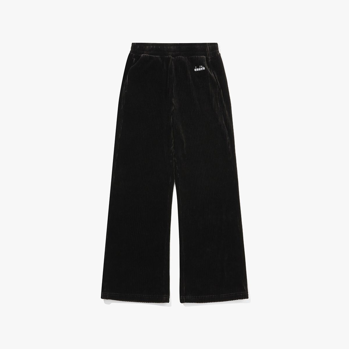 디아도라(diadora) 코듀로이 와이드 팬츠 우먼 BLACK