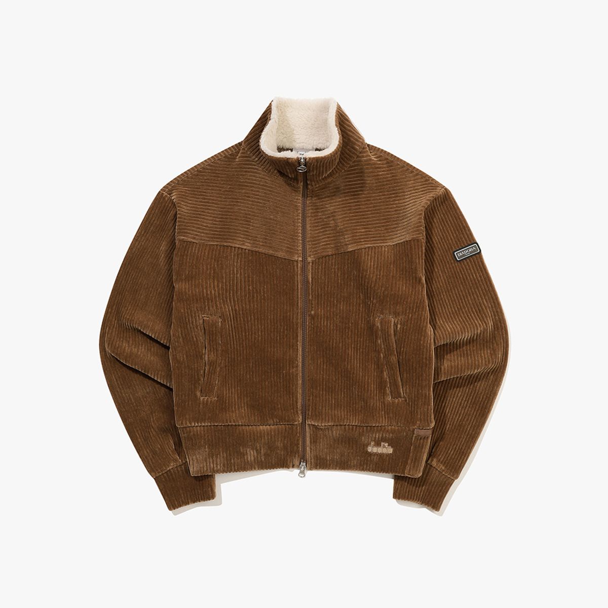 디아도라(diadora) 퍼트리밍 코듀로이 집업 우먼 BROWN