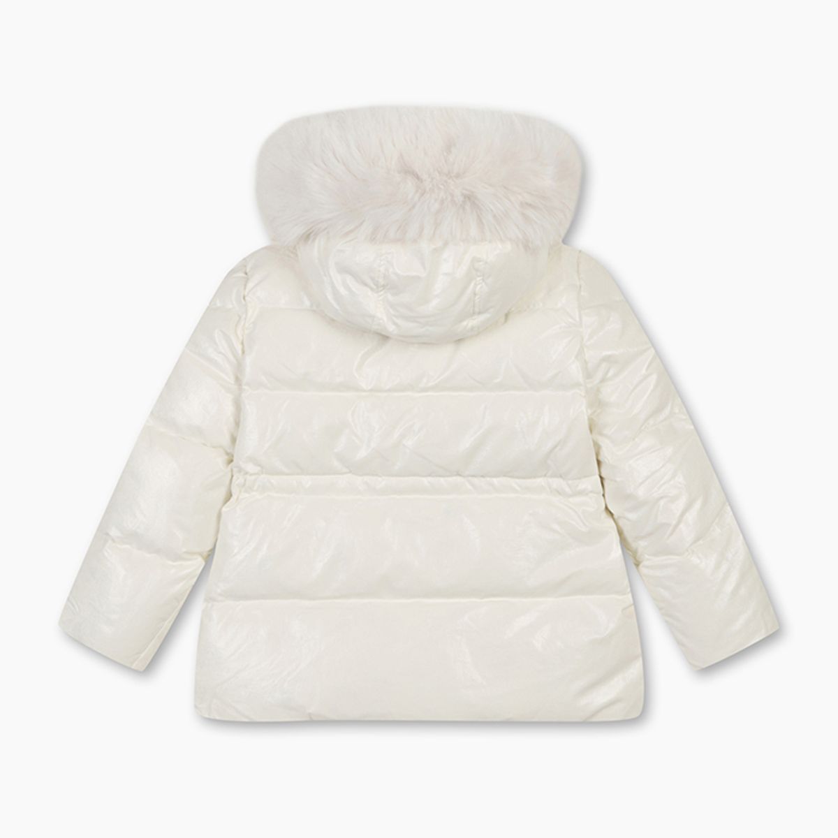 베네통키즈(BENETTONKIDS) 미들 후드 퍼 덕 다운_QADJ05561IV