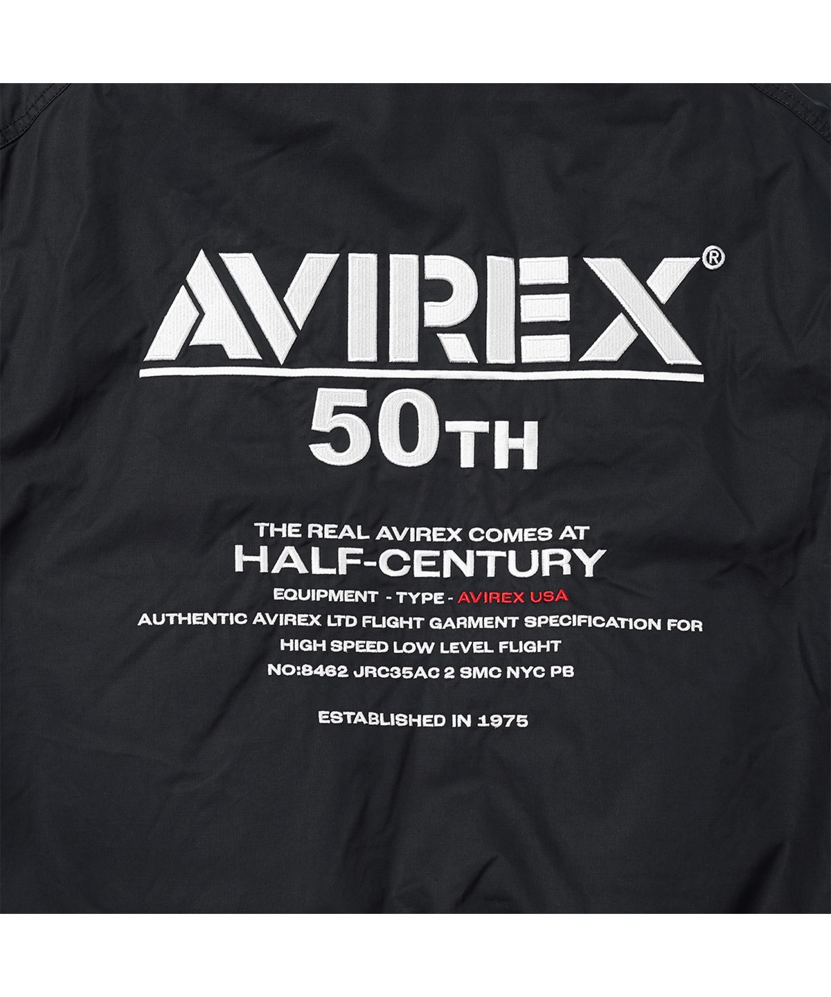 아비렉스(AVIREX) 나일론 스탠드 블루종 / 7835252024 블랙