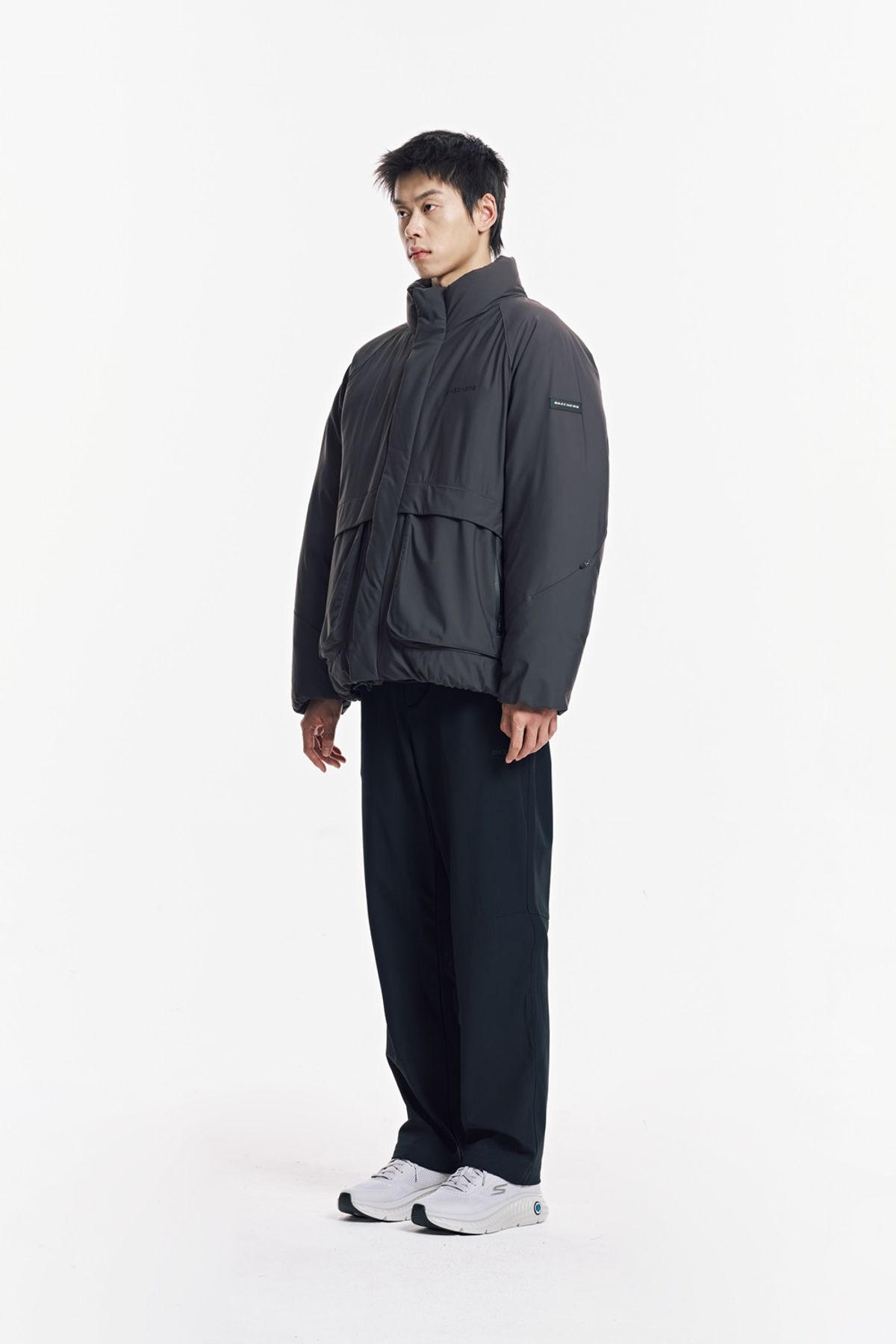 스케쳐스(SKECHERS) 남성 트리코트 다운 자켓_SP3MDCFW011