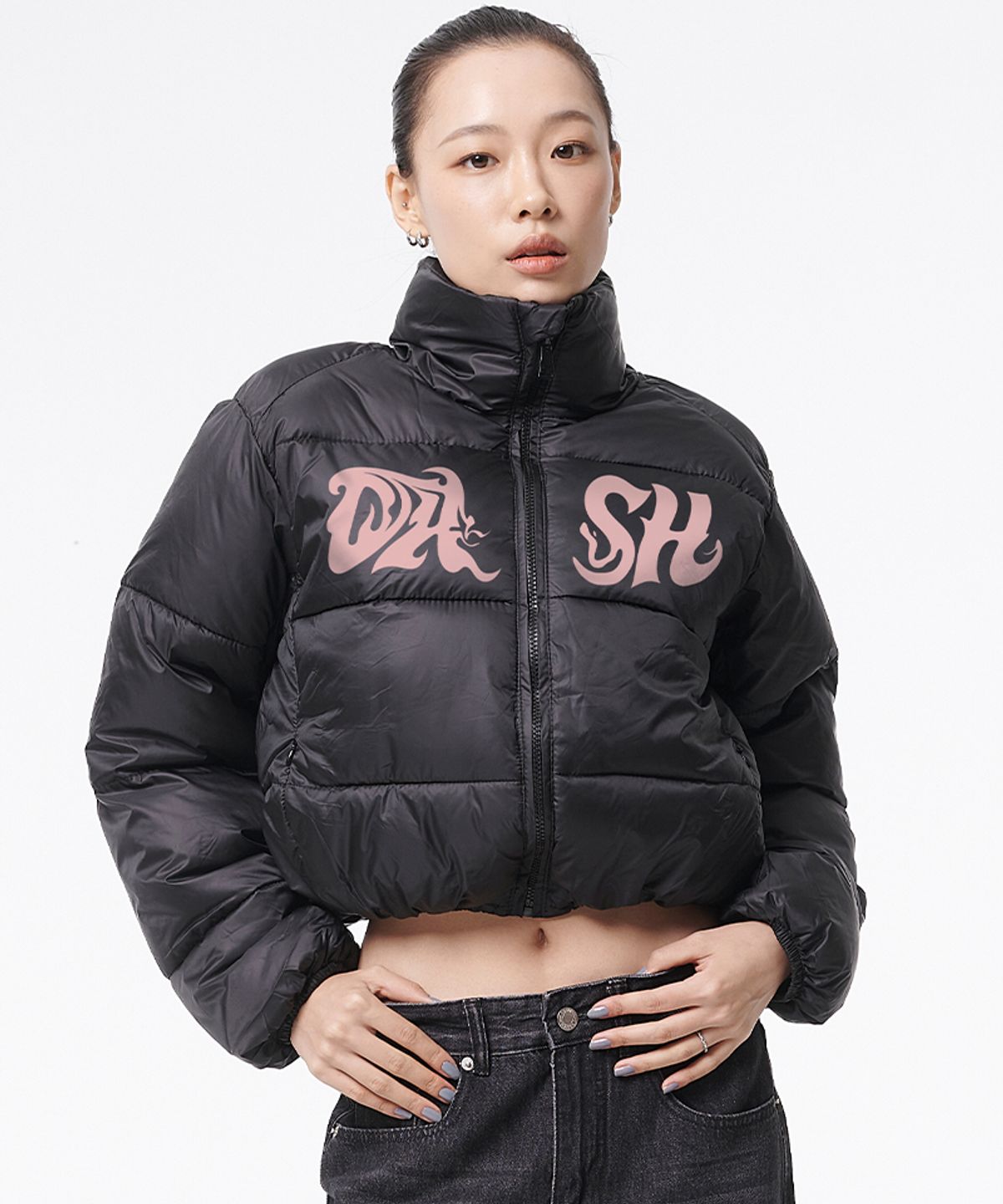 아티스트웨어(ARTISTWEAR) [2COLORS] 대쉬 푸퍼 크롭 숏패딩 자켓