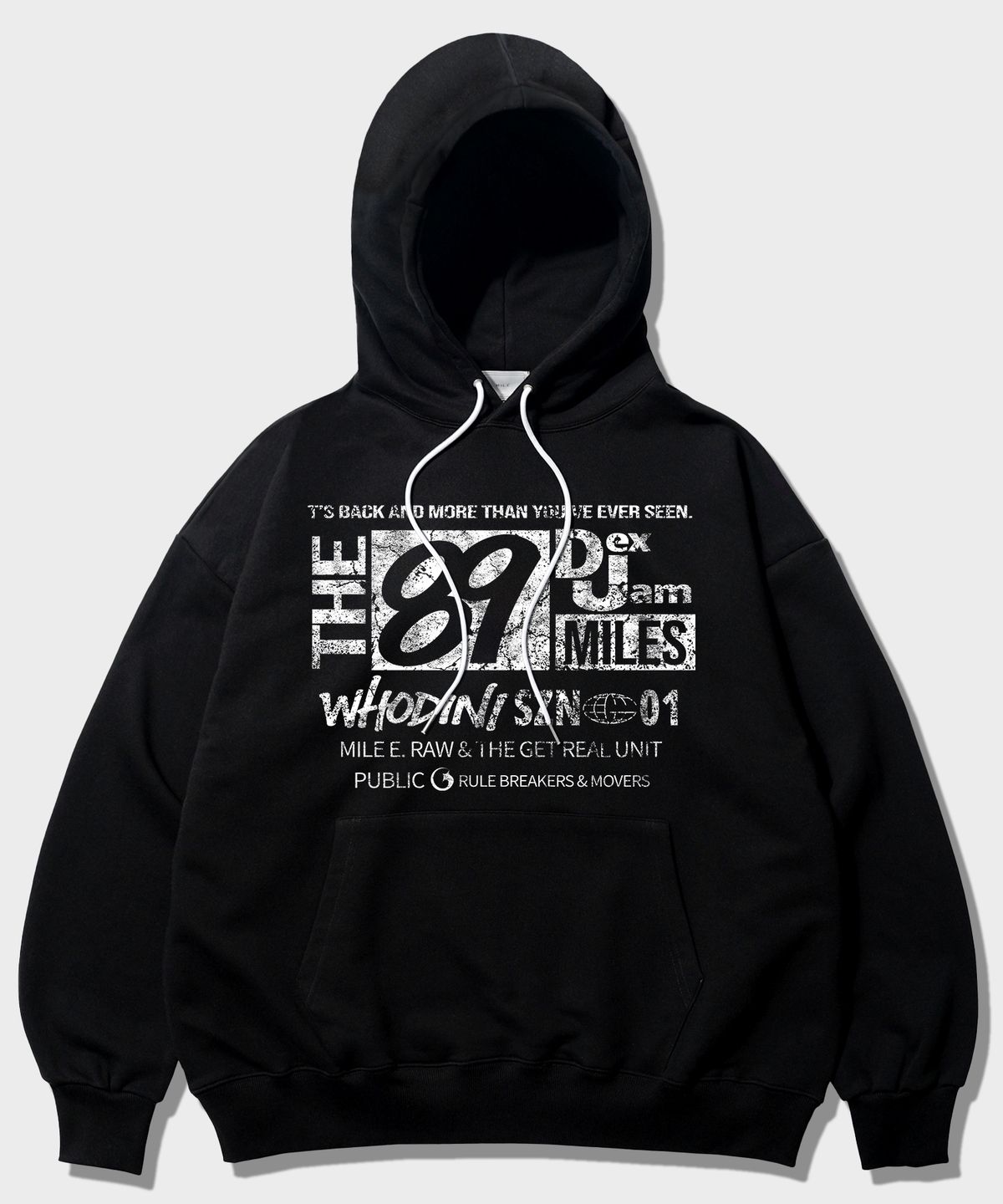 더마일(THEMILE) THEMILE89 HOODIE [BLACK]