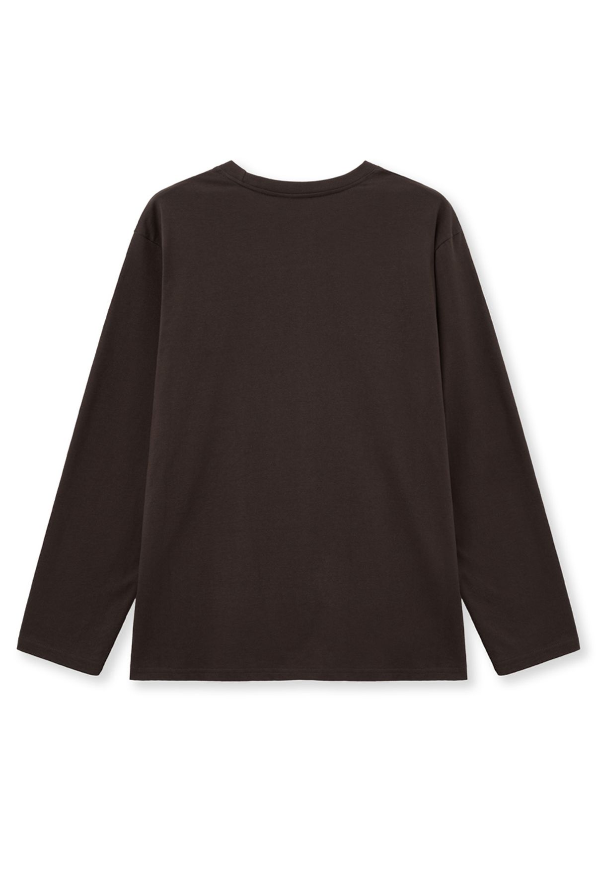 캑터스도넛마켓(CACTUSDONUTMARKET) Lettering Long Sleeve T-shirt-Brown