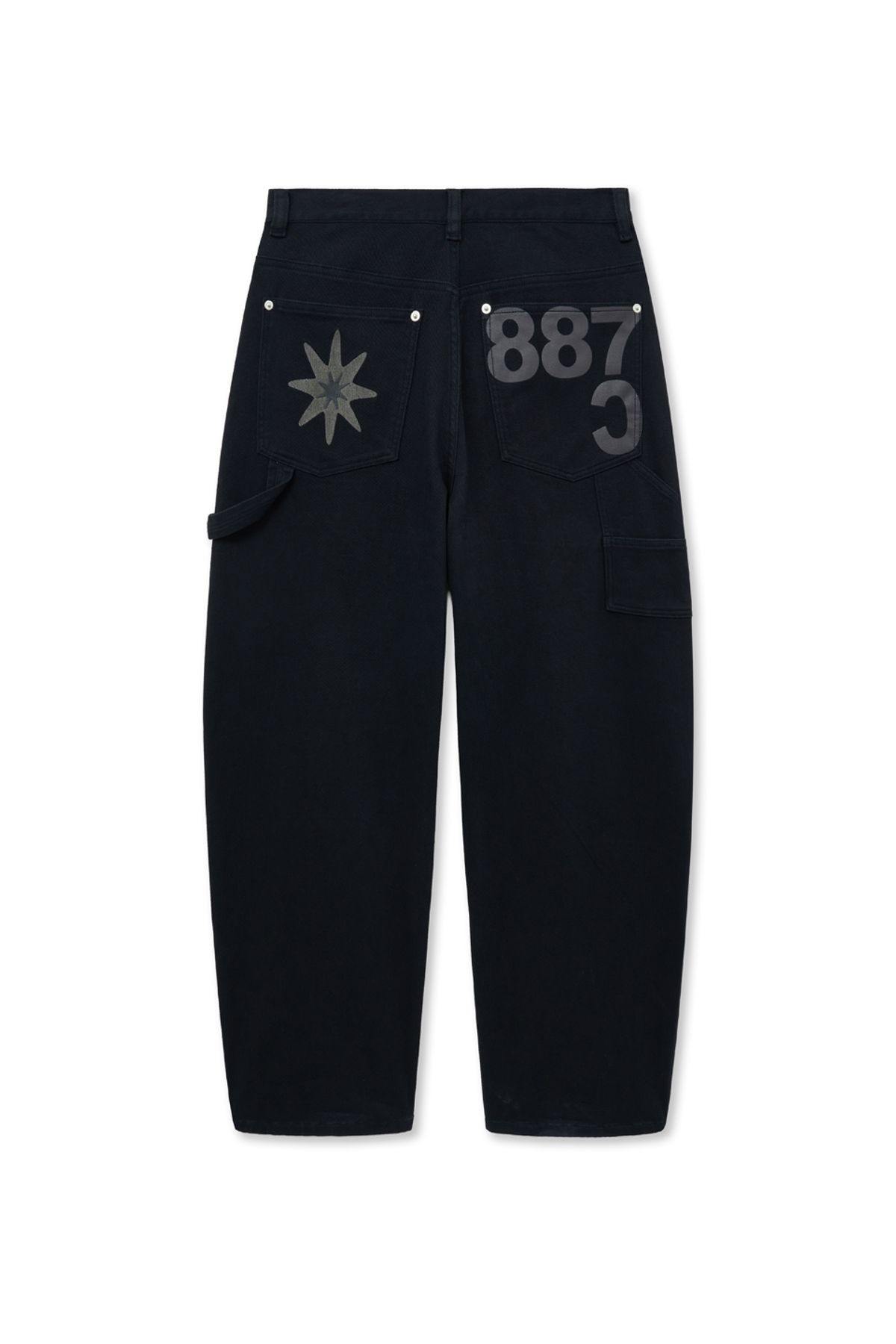 캑터스도넛마켓(CACTUSDONUTMARKET) Rivet Embroidery Carpenter Trouser-Navy