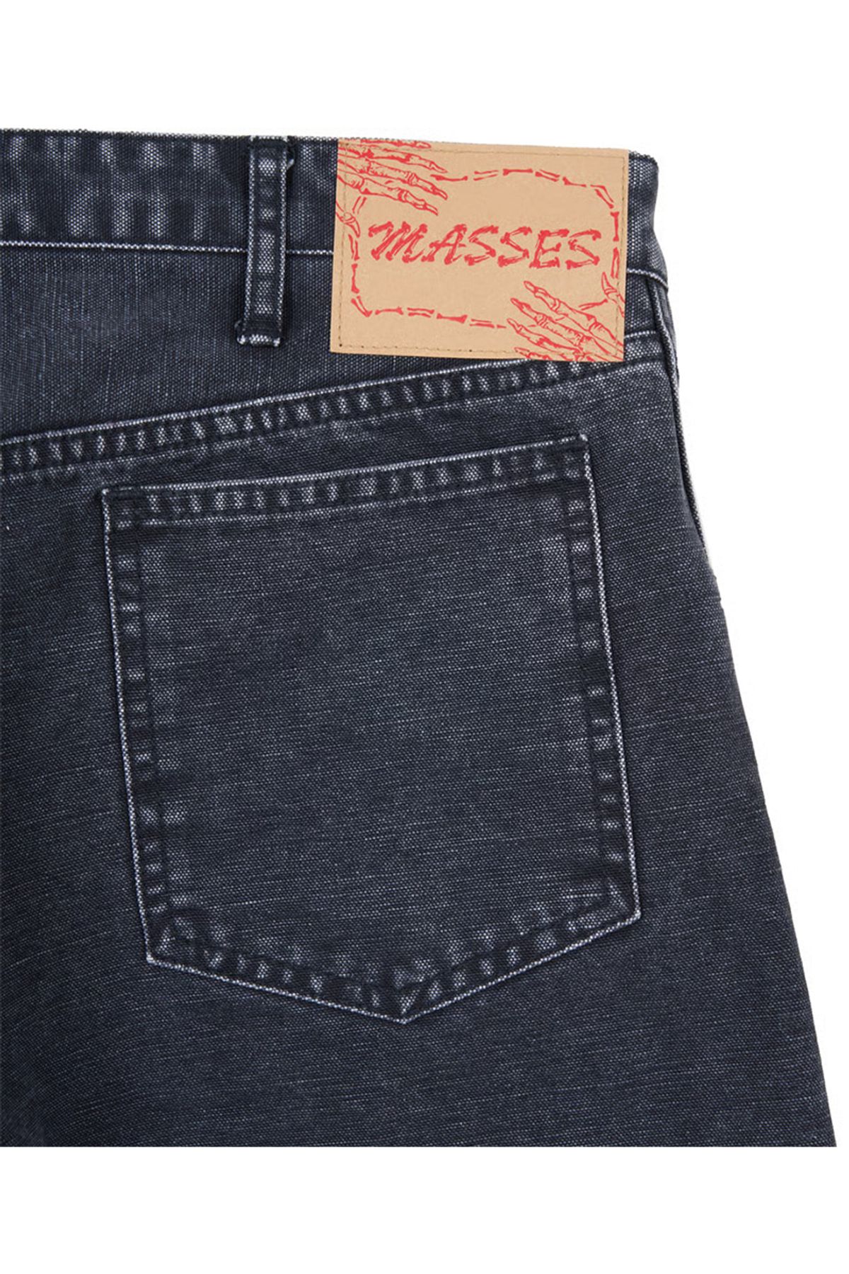 마시스(MASSES) DUCK 5P PANTS H.WASH - BLACK