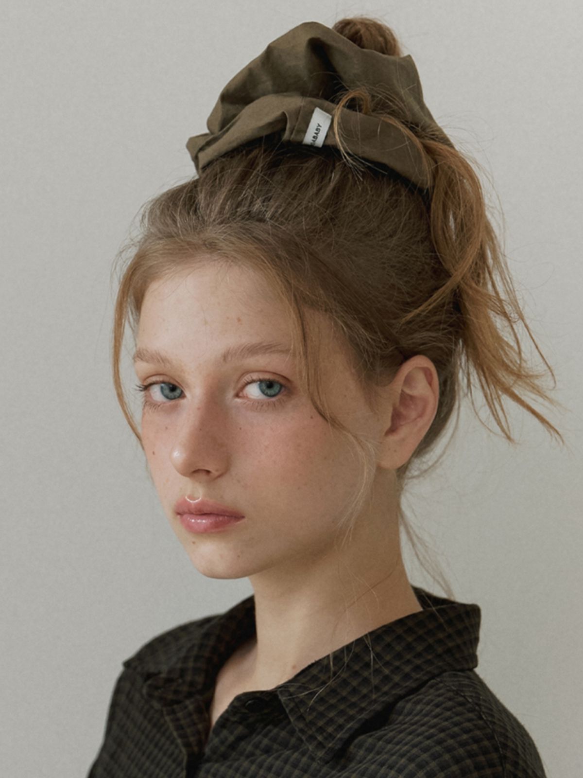 카인더베이비(KINDABABY) basic cozy cotton scrunch - olive moss