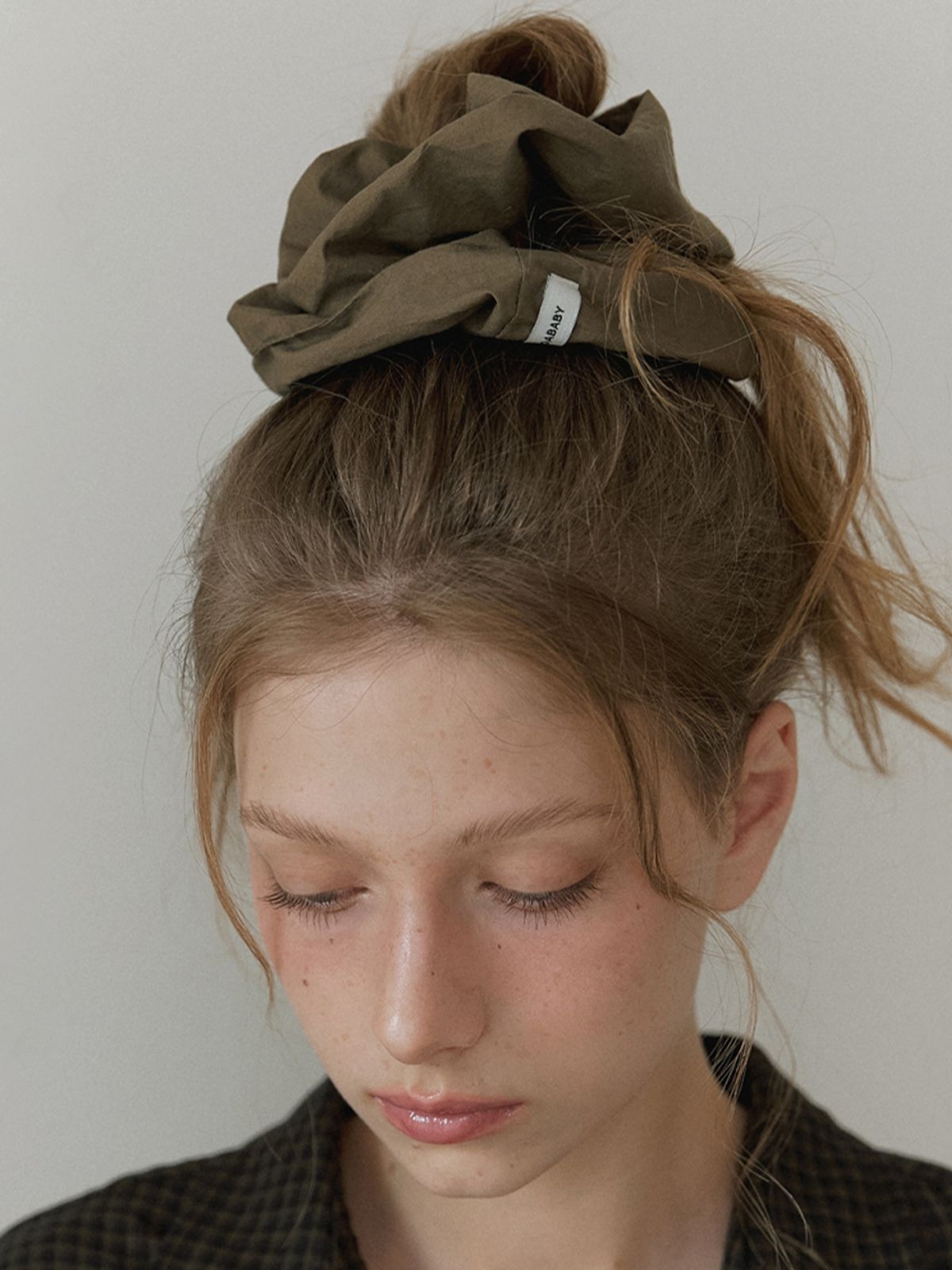 카인더베이비(KINDABABY) basic cozy cotton scrunch - olive moss
