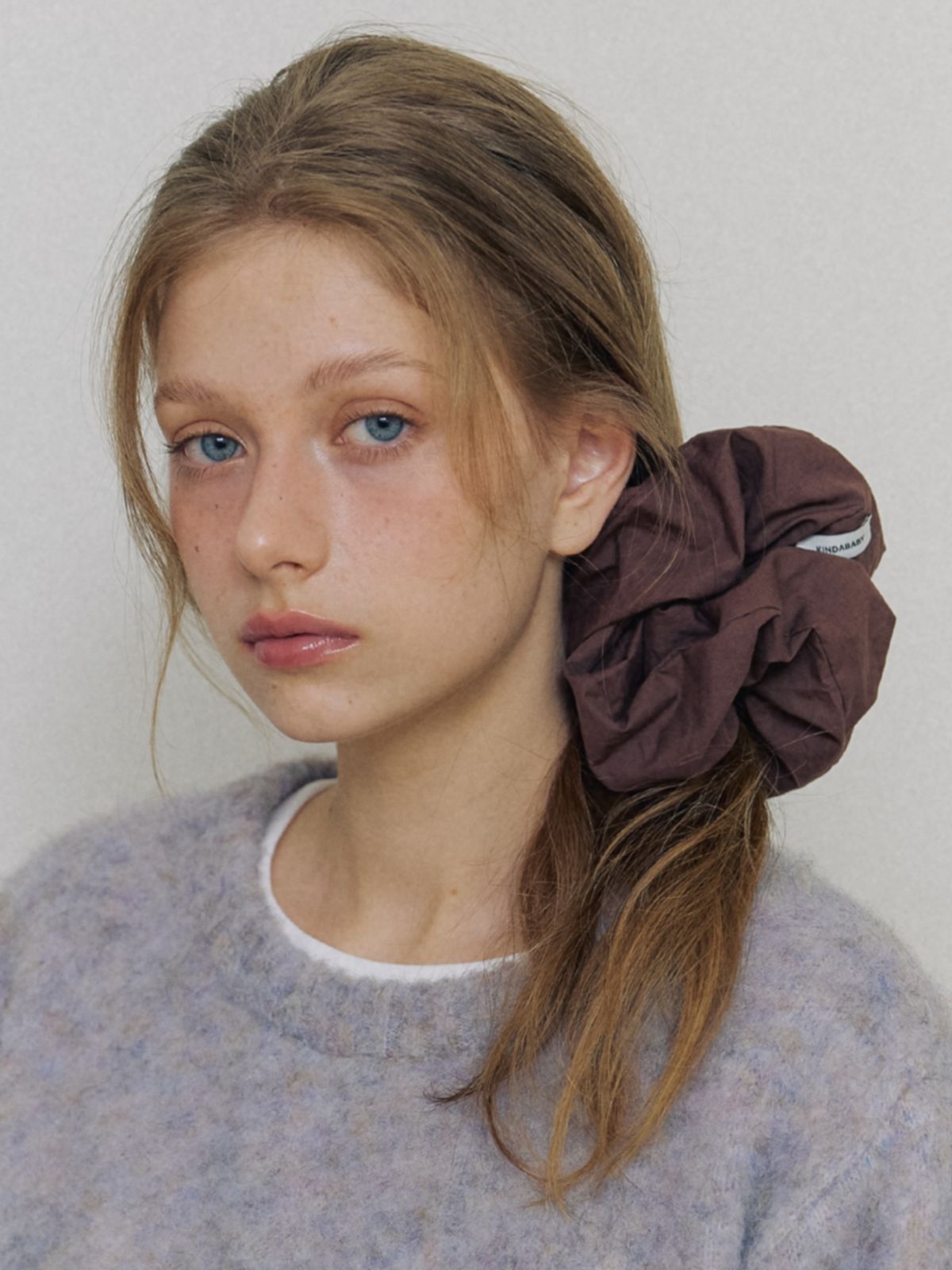 카인더베이비(KINDABABY) basic cozy cotton scrunch - milky brown