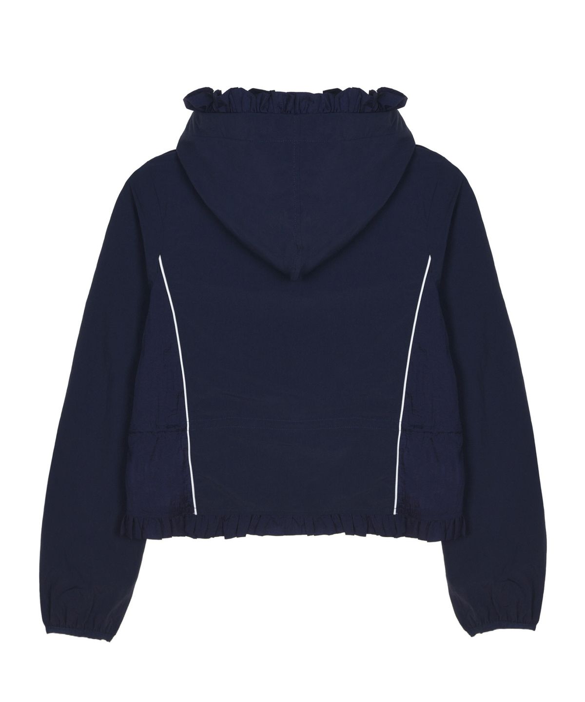 닉앤니콜(NICK&NICOLE) RUFFLE LACE HOOD JACKET_NAVY