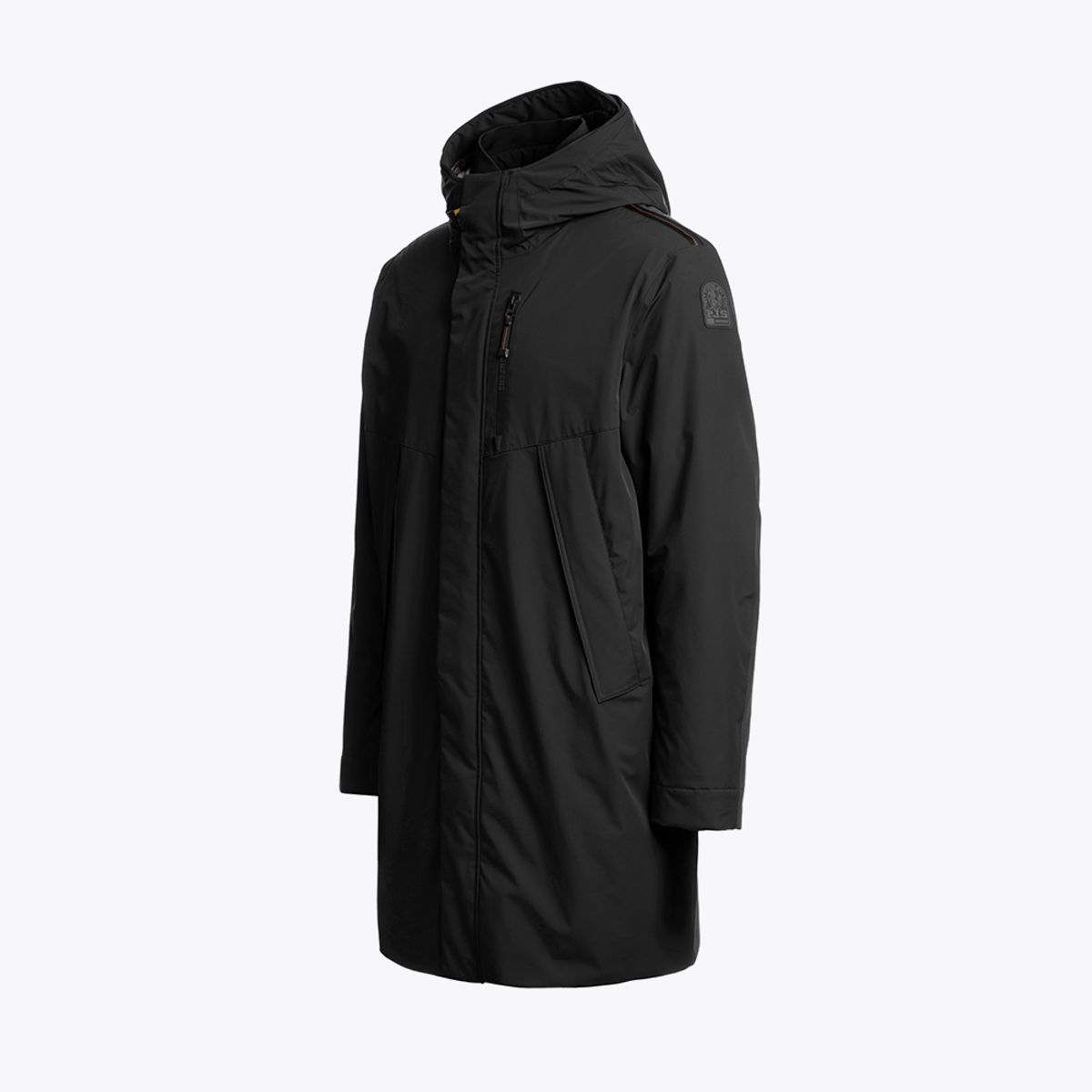 파라점퍼스(PARA JUMPERS) 남성 롱 후드 재킷 이지-Black (25WMPMJKBC03PJ0541)