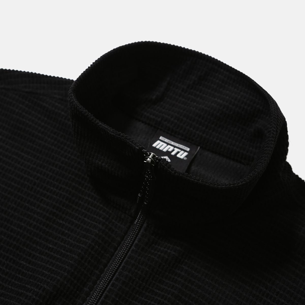 엠피티유(MPTU) [AW25] SQUARE FLEECE HALF-ZIP / BLACK