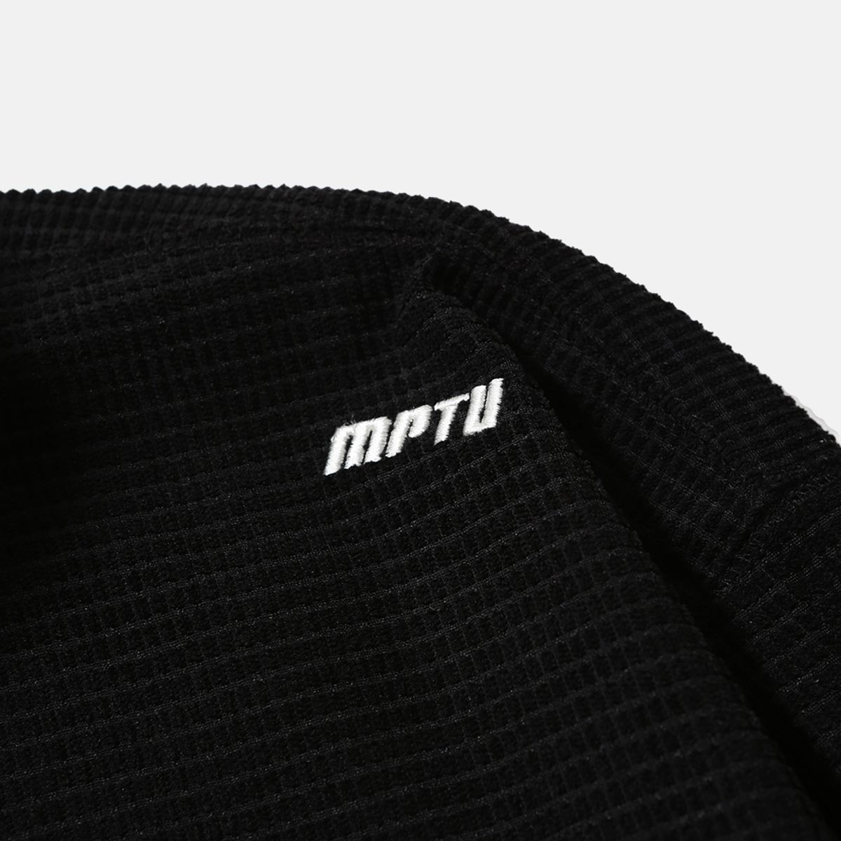 엠피티유(MPTU) [AW25] SQUARE FLEECE HALF-ZIP / BLACK