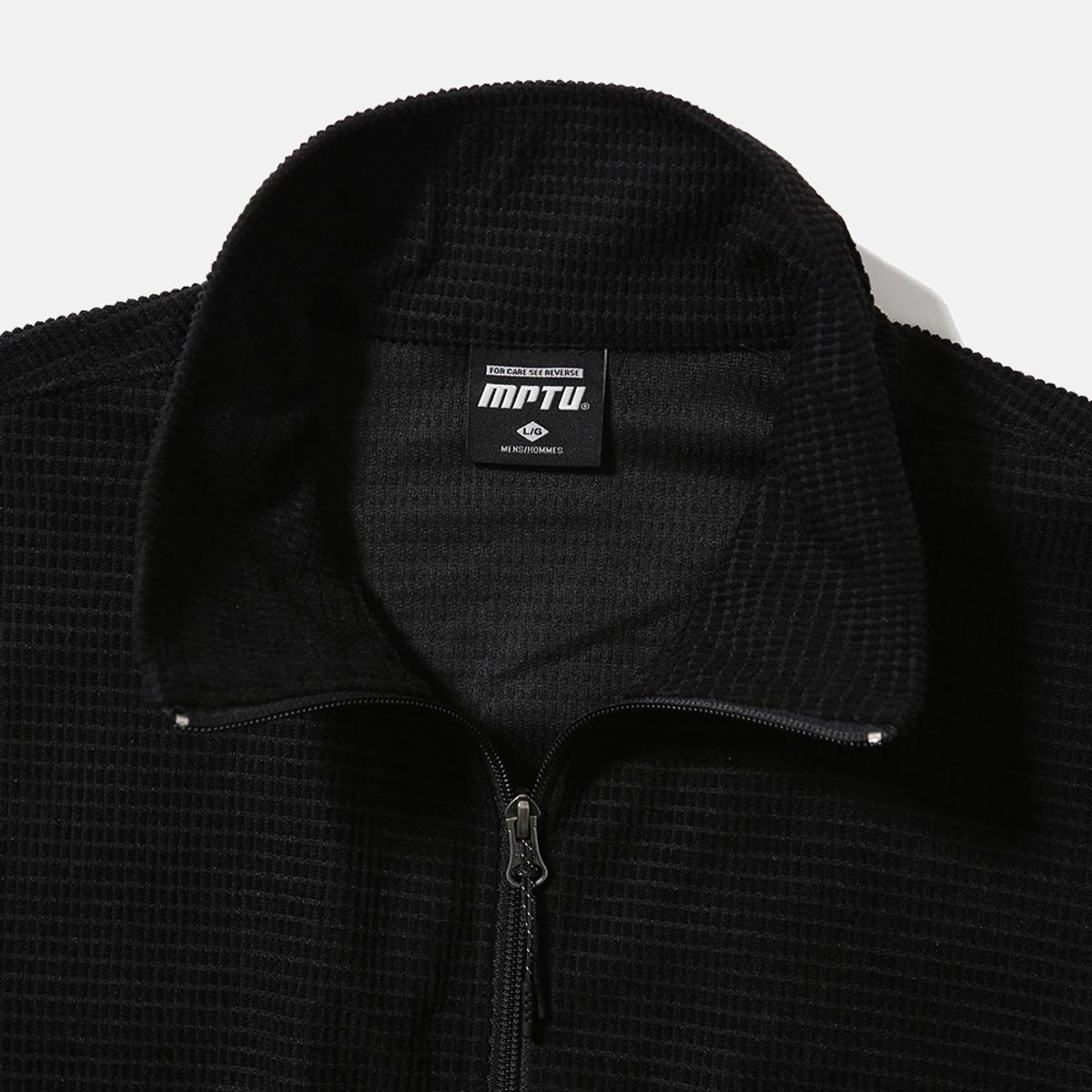 엠피티유(MPTU) [AW25] SQUARE FLEECE HALF-ZIP / BLACK