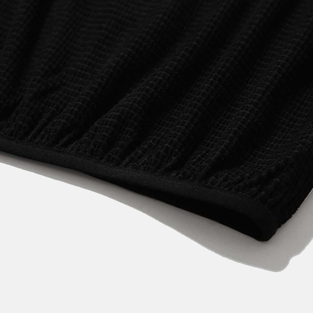 엠피티유(MPTU) [AW25] SQUARE FLEECE HALF-ZIP / BLACK