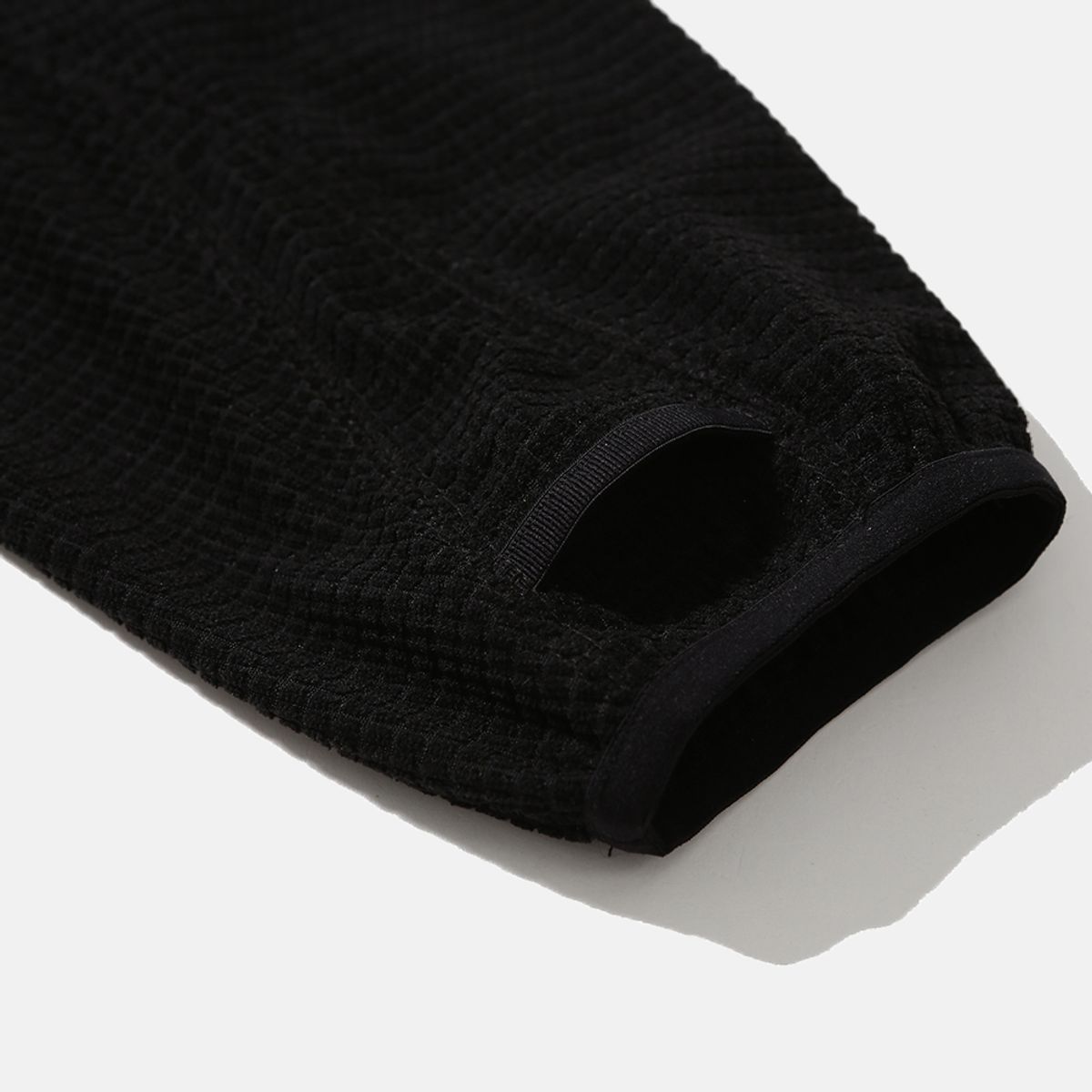 엠피티유(MPTU) [AW25] SQUARE FLEECE HALF-ZIP / BLACK
