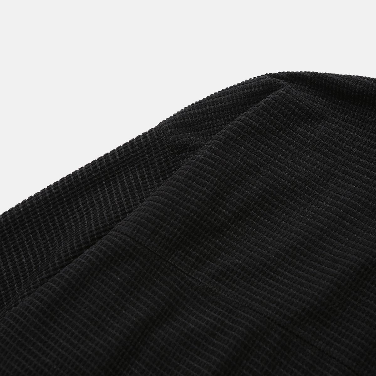 엠피티유(MPTU) [AW25] SQUARE FLEECE HALF-ZIP / BLACK