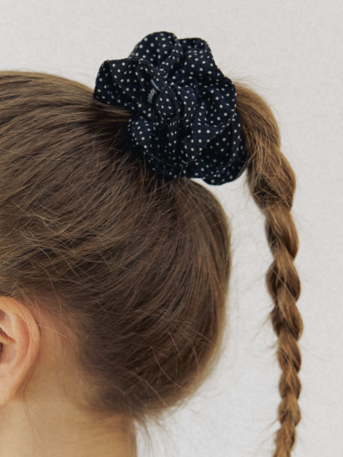 카인더베이비(KINDABABY) retro dotty scrunch - black