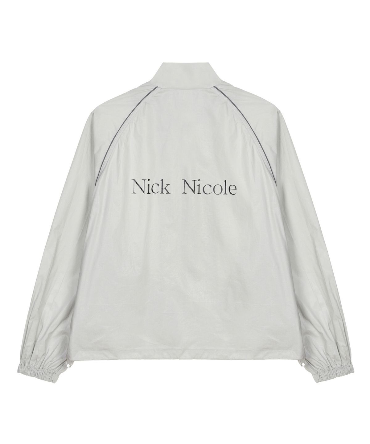닉앤니콜(NICK&NICOLE) OVERSIZED NICK NICOLE PIPING JUMPER_GRAY