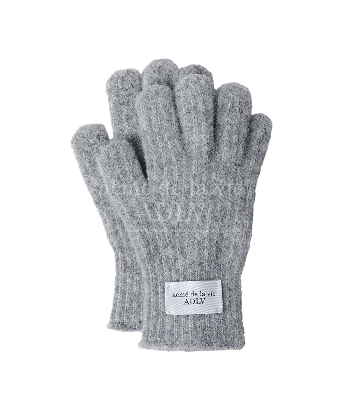 아크메드라비(ACME DE LA VIE) BASIC LOGO LABEL POINT KNIT GLOVES (3COLOR)
