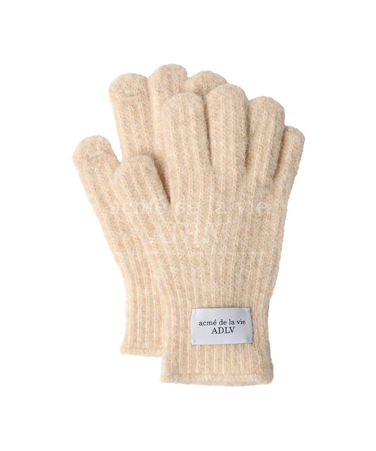 아크메드라비(ACME DE LA VIE) BASIC LOGO LABEL POINT KNIT GLOVES (3COLOR)