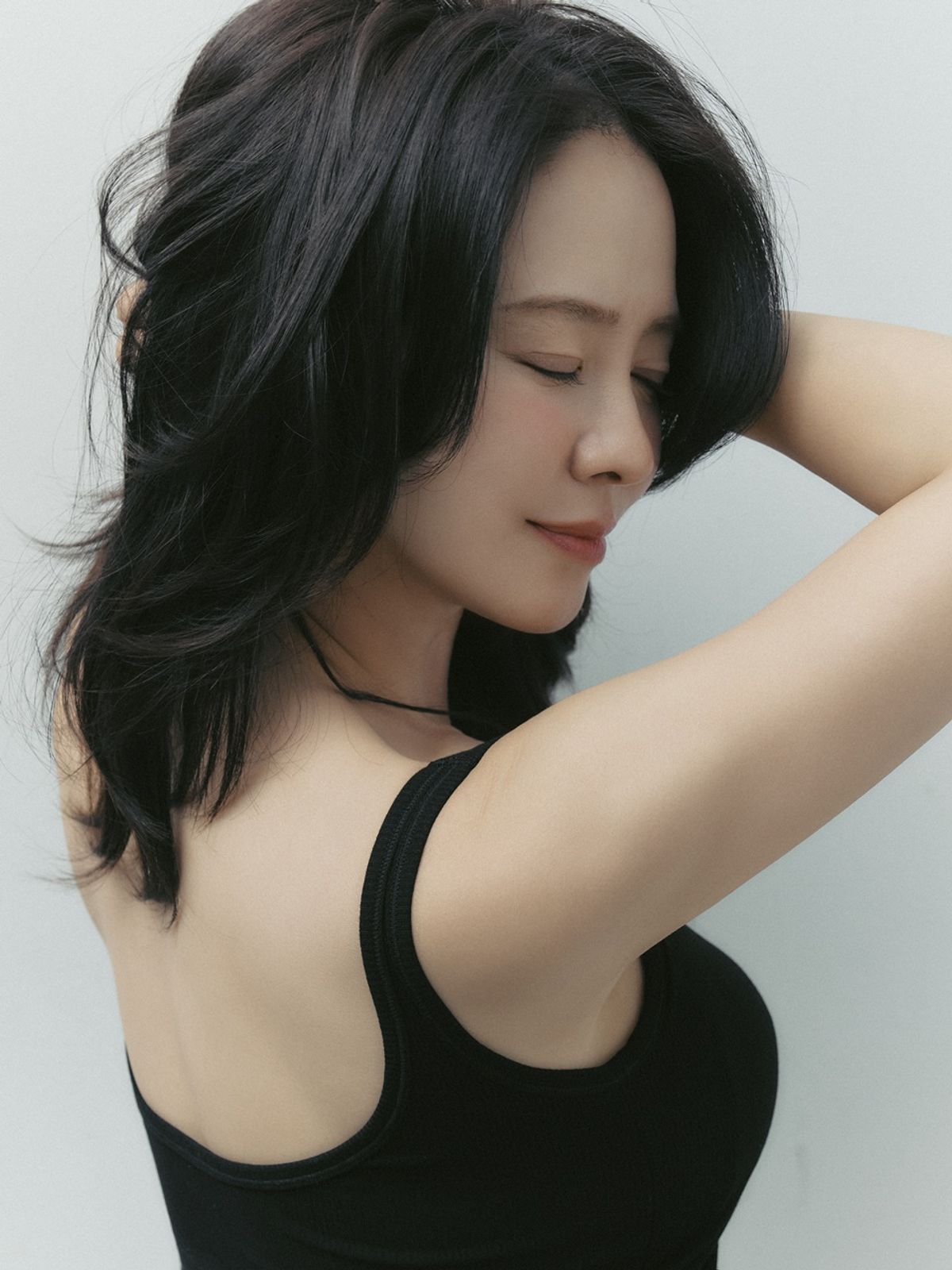 니나쏭(NINASSONG) 골지 브라탑 런닝&반바지 (블랙) set