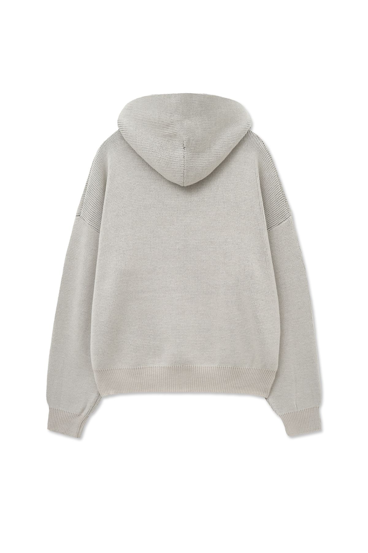 캑터스도넛마켓(CACTUSDONUTMARKET) Star Graphic Knit Hoodie-Cream