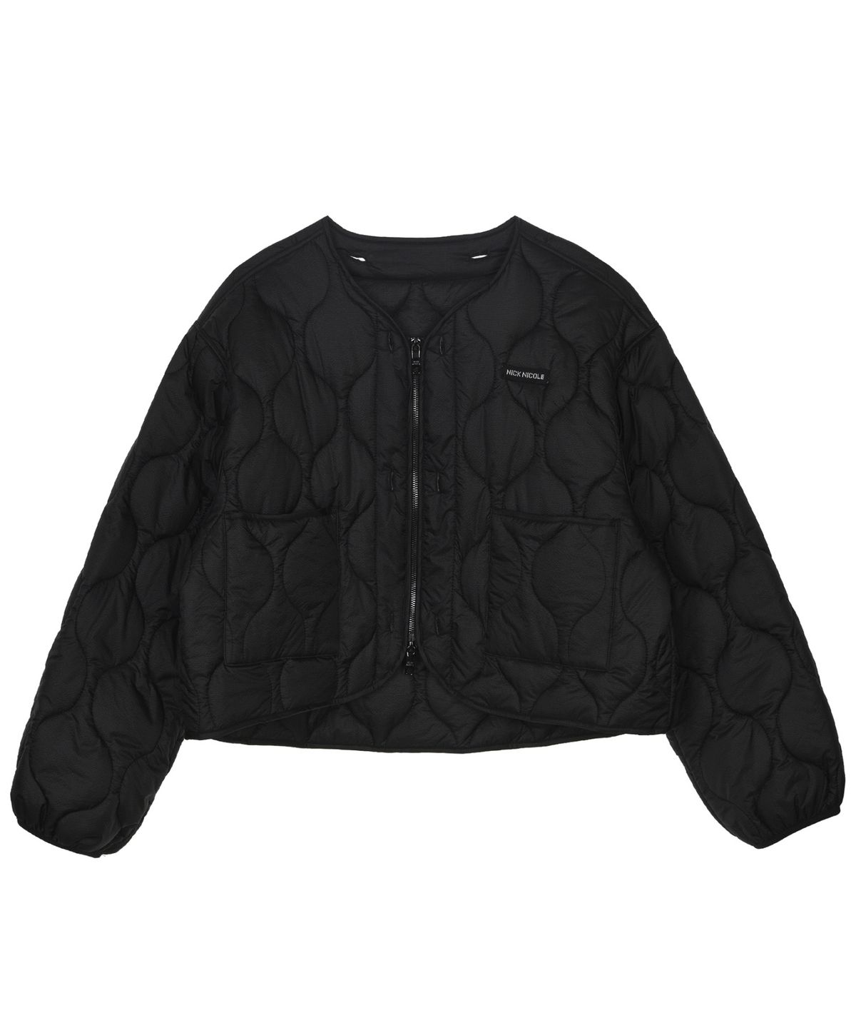 닉앤니콜(NICK&NICOLE) SAFARI DOUBLE BOMBER JUMPER_BLACK