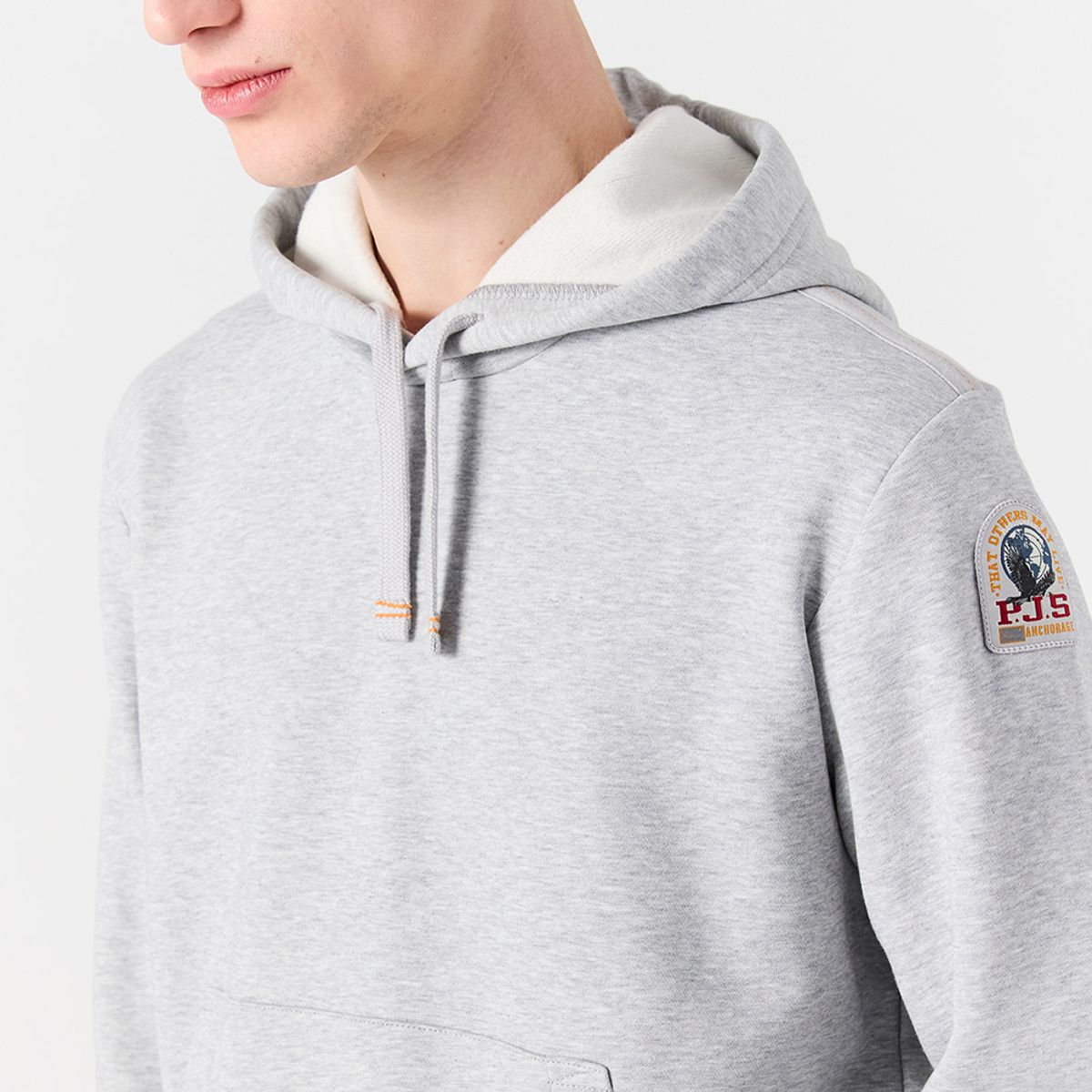 파라점퍼스(PARA JUMPERS) 남성 후디 에베레스트-Ash Grey Melange (25WMPMFLEY22PJ0608)