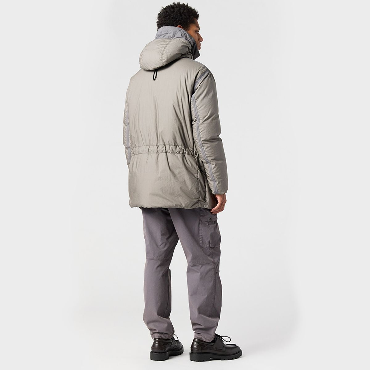 파라점퍼스(PARA JUMPERS) 남성 후드 패딩 재킷 알베스톤-Olive Grey/Pewter (25WMPMJKNA02PJB035)
