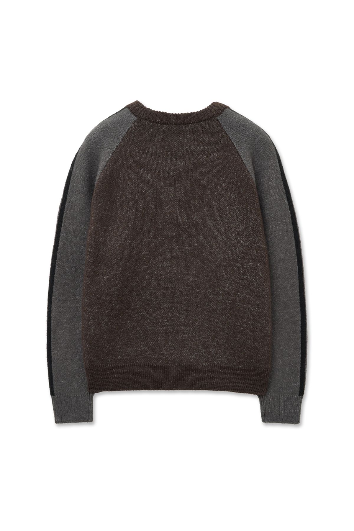 캑터스도넛마켓(CACTUSDONUTMARKET) 887 Graphic Raglan Track Sweater-Brown